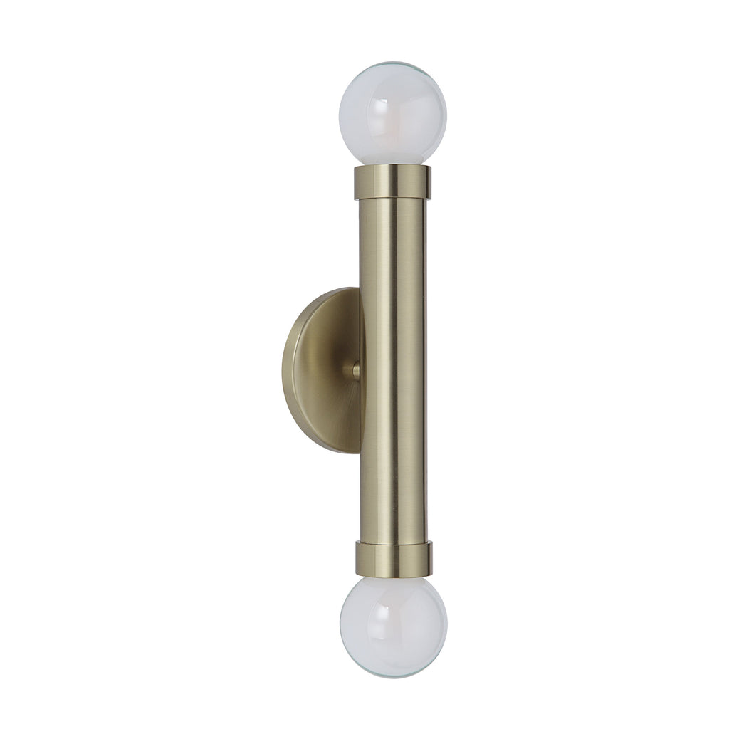 Renwil Dasia 12" Burnished Brass 2-Light Wall Sconce