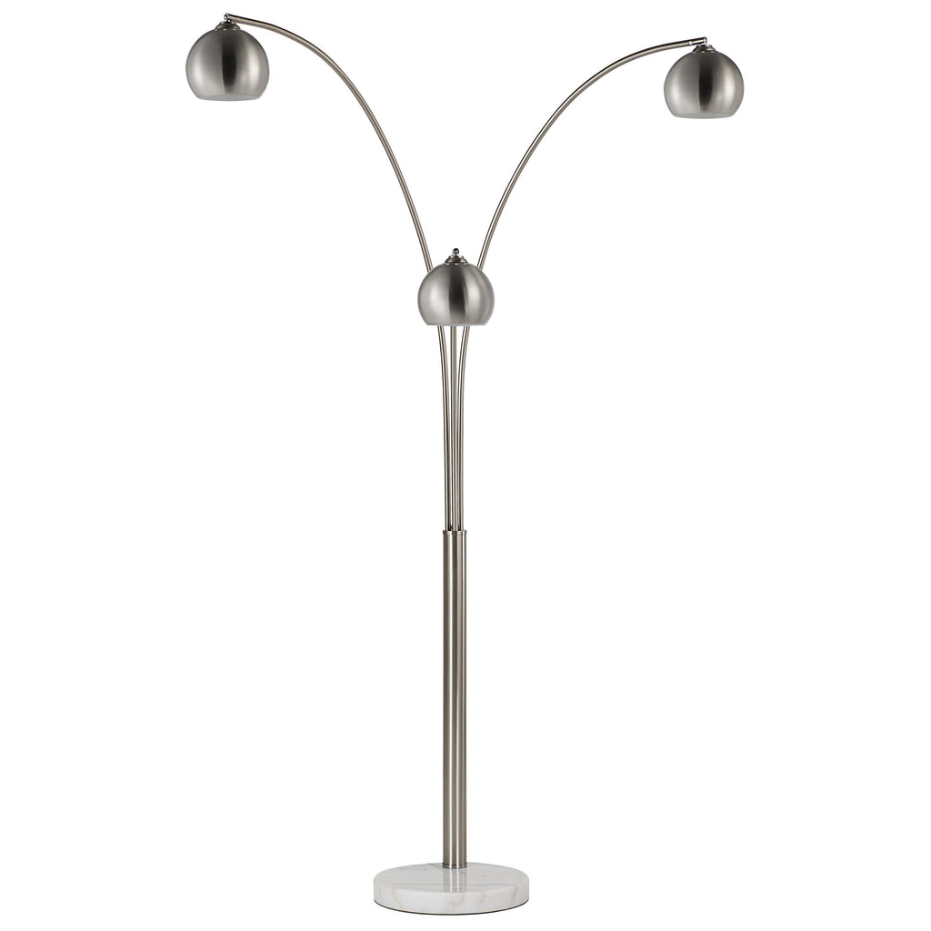 Everren Aguillard 87.5" Height Floor Lamp - Brushed Nickel