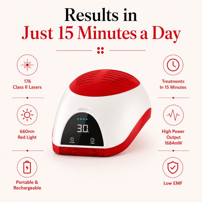 Laser Hair Growth Helmet With 176 Lasers