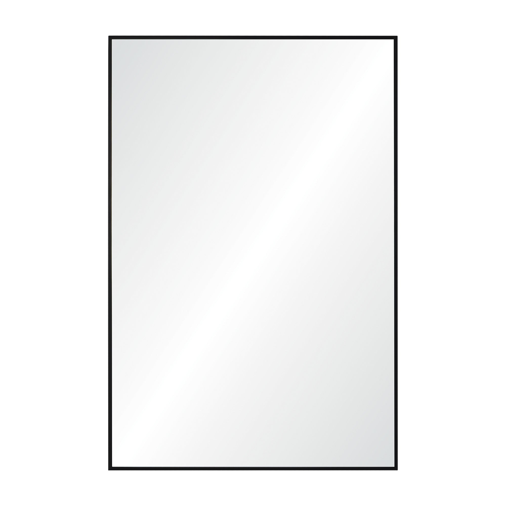 Renwil Amara 45" Tall Rectangle Wall Mirror - Black