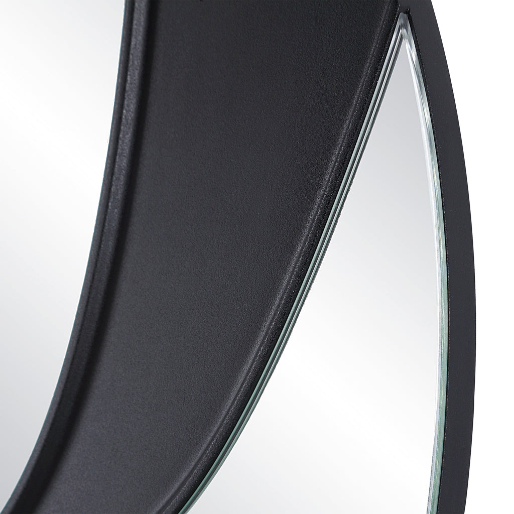 Renwil Dansk 3 Piece Tall Round Wall Mirror - Black