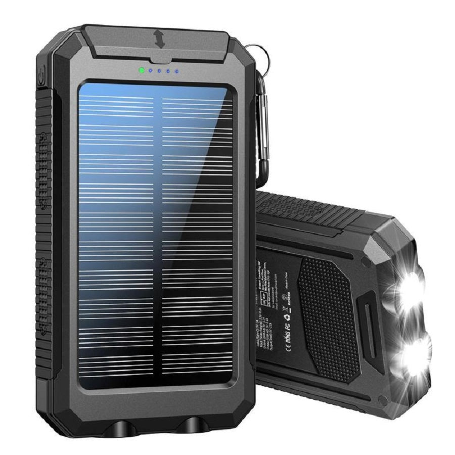 🔋 8000 mAh Waterproof Solar Power Bank