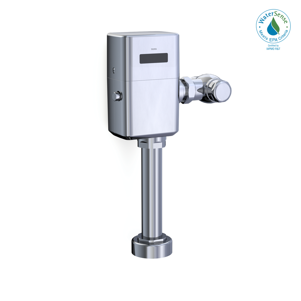 TOTO Ecopower Touchless 1.0 GPF High Efficiency Toilet Flushometer Valve For Back Spud with 12" Vacuum Breaker Set