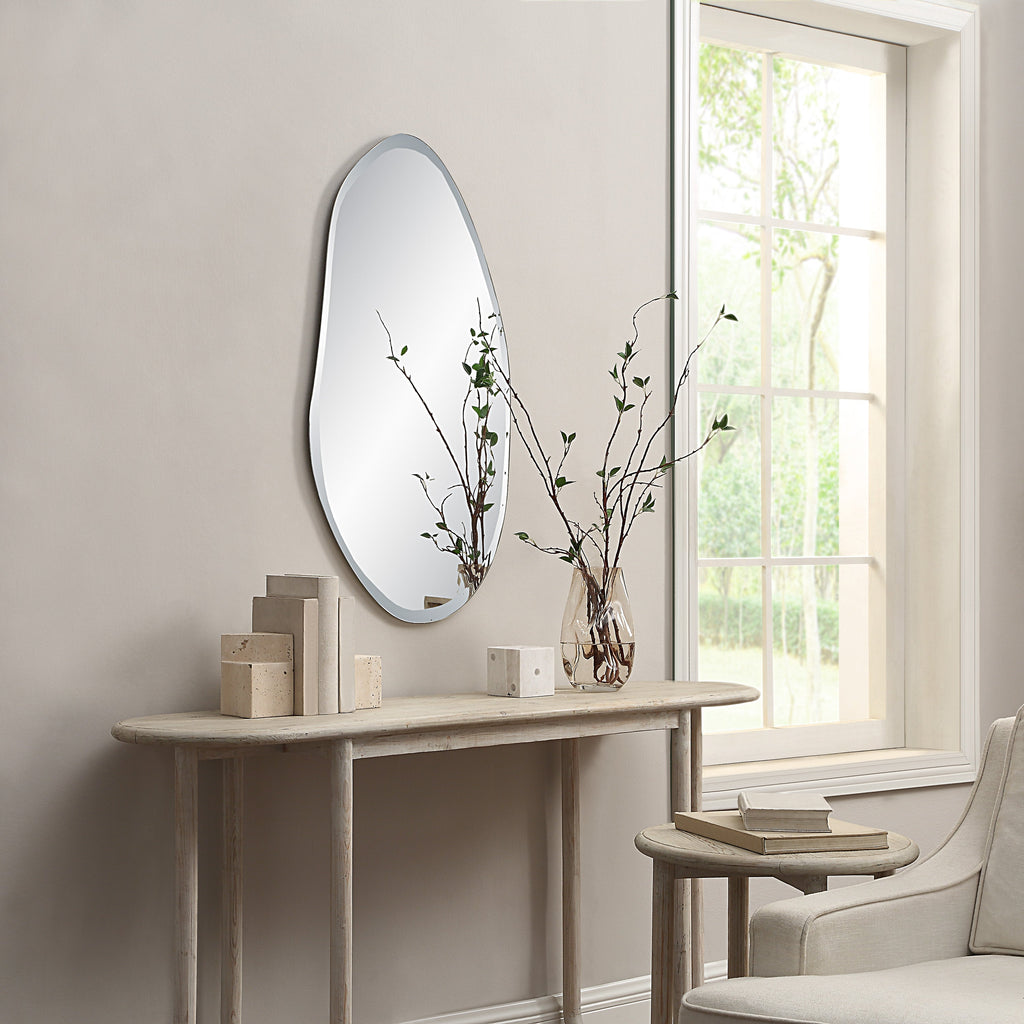 Renwil Anogia 40" H x 22" W Wall Mirror - Grey