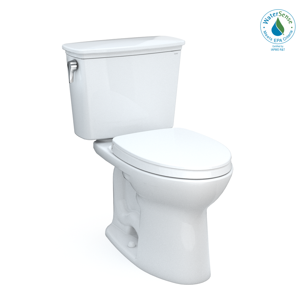 TOTO Drake Comfort Height Toilet - Two-Piece Elongated Washlet+ Ready Toilet with Tornado Flush, 1.28 GPF