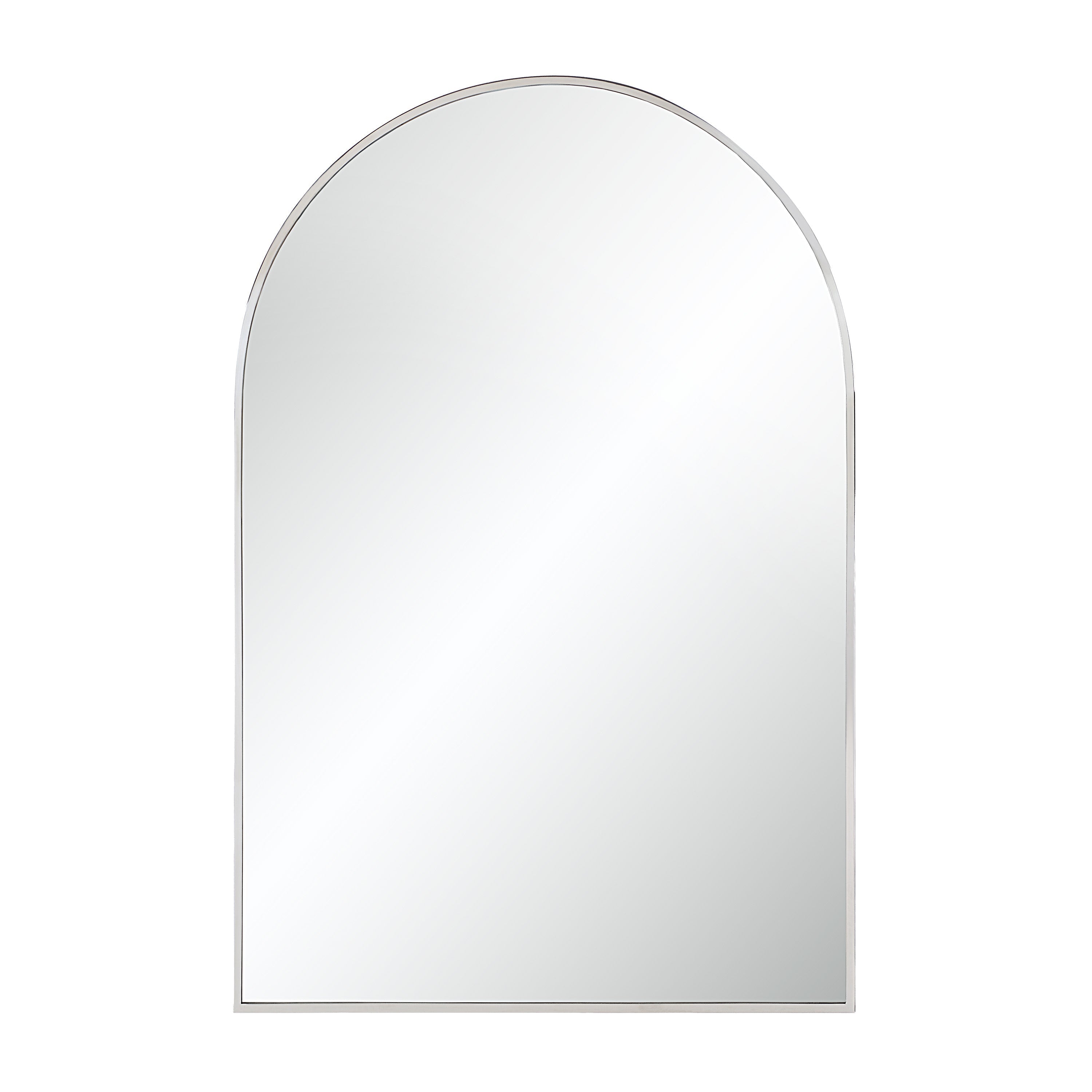 Renwil Plaka 36" H x 24" W Wall Mirror - Grey