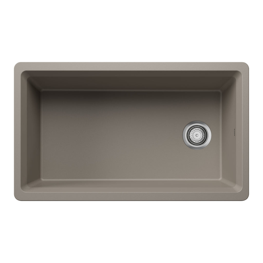 Blanco Inteos Silgranit 33" Single Bowl Reversible Undermount Workstation Kitchen Sink