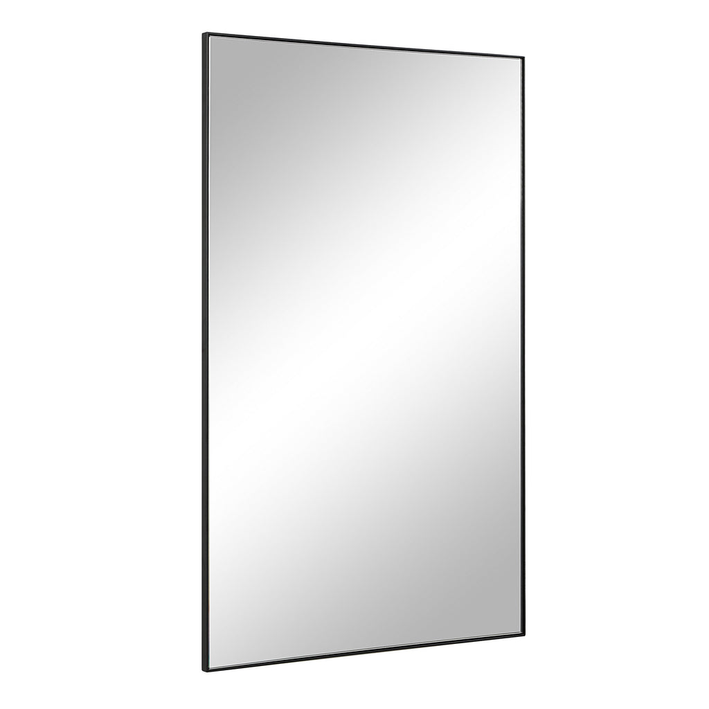Renwil Loutro 36" H x 22" W Wall Mirror - Black