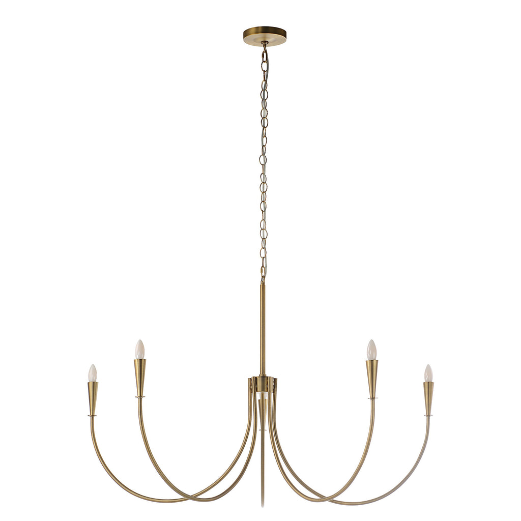 Renwil Luzon 90" Height Ceiling Fixture - Plated Dark Antique Brushed Brass