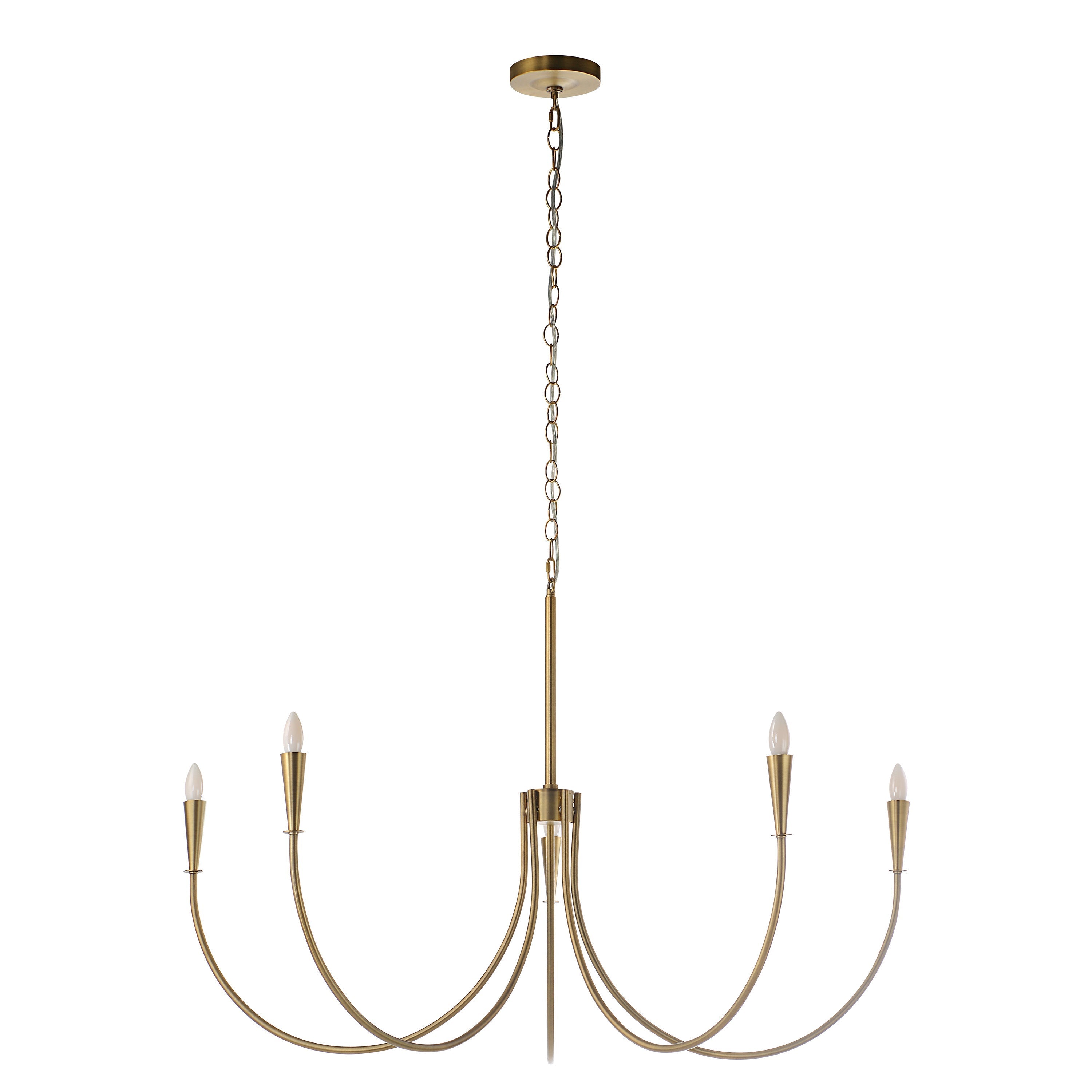 Renwil Luzon 90" Height Ceiling Fixture - Plated Dark Antique Brushed Brass