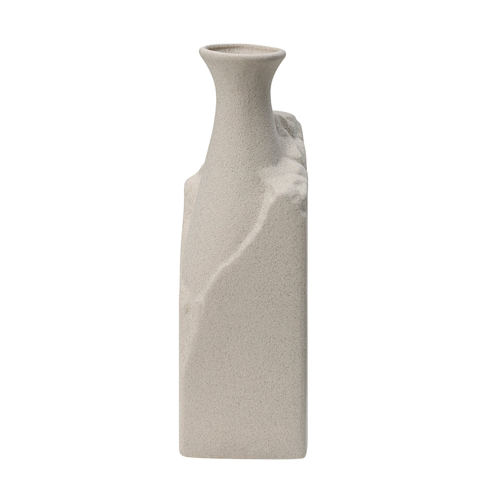Renwil Adonia Indoor Porcelain Ceramic Vases - Te xtured Cream