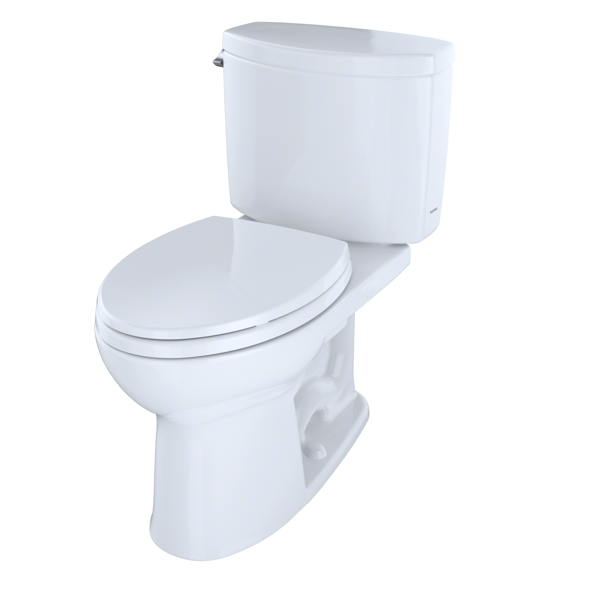 TOTO Drake II Two Piece Elongated 1.28 GPF Universal Height Toilet with Cefiontect