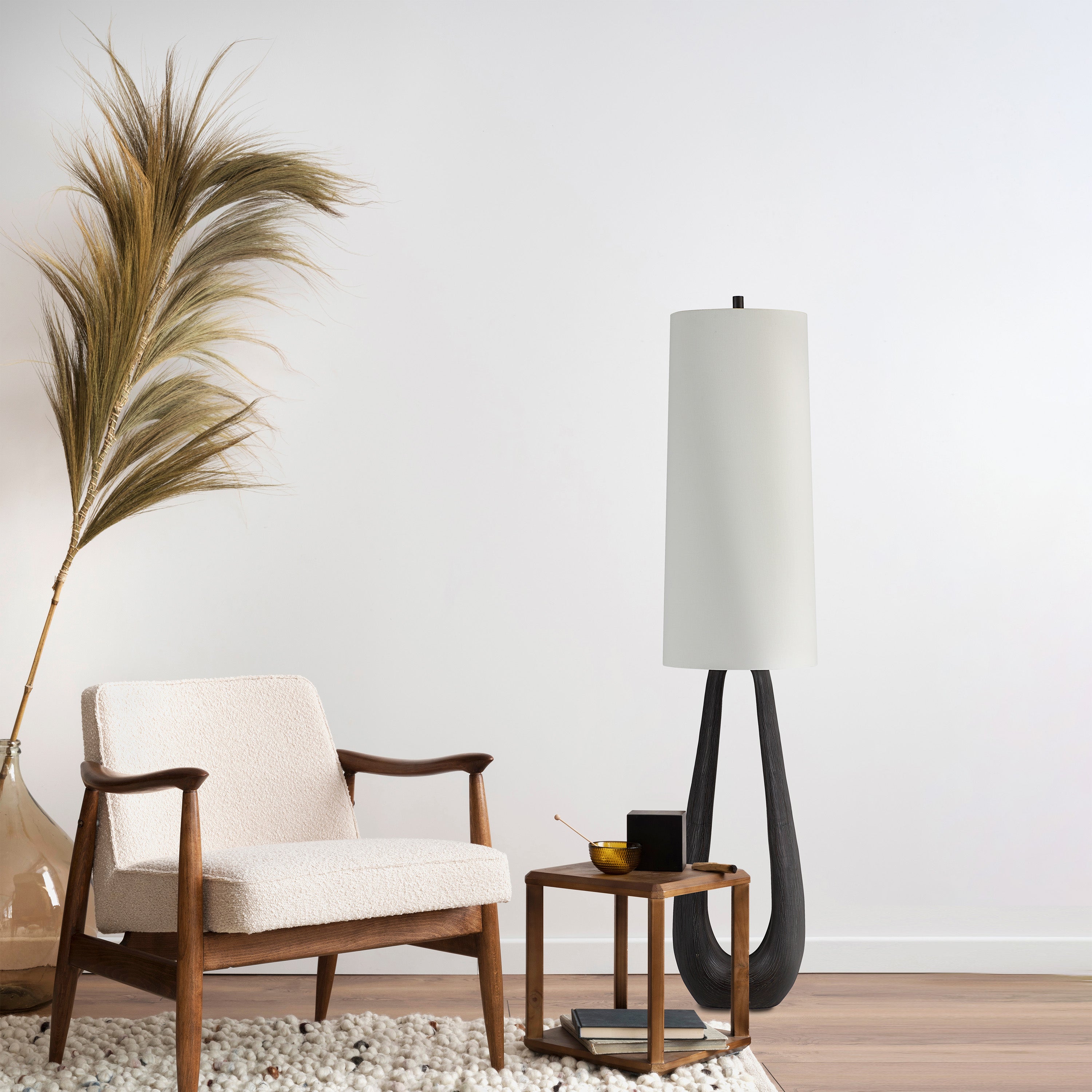 Everren Cornelia 61.5" Height Floor Lamp - Dark Walnut