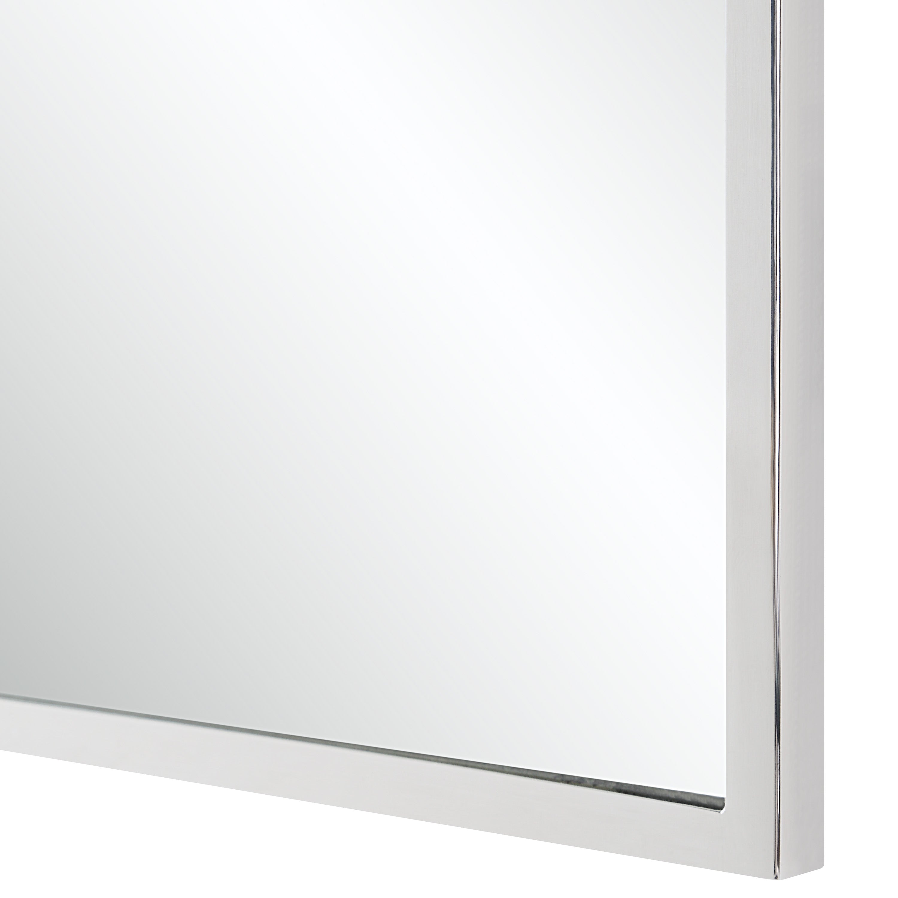 Renwil Plaka 36" H x 24" W Wall Mirror - Grey