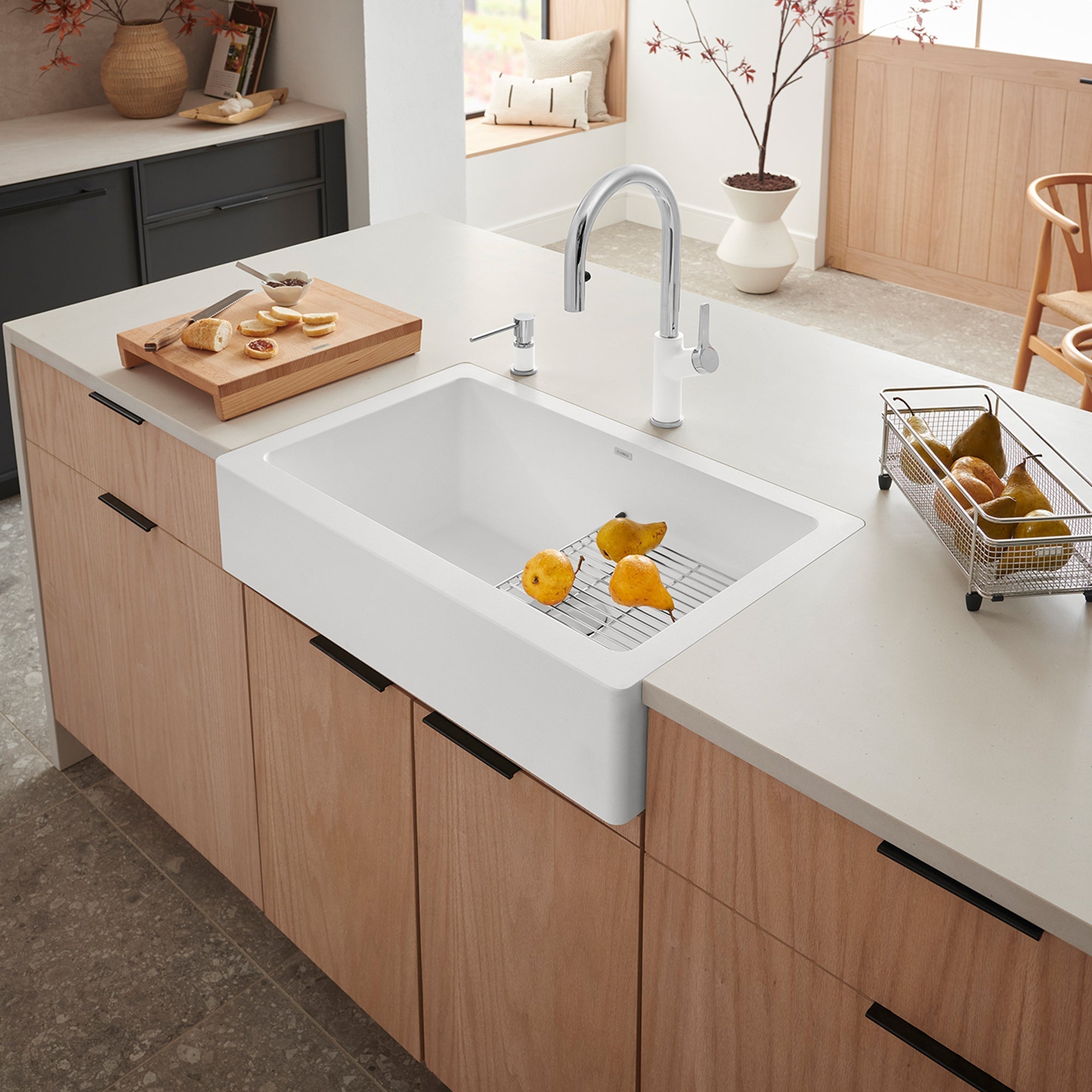 Blanco Vintera Silgranit 30" Single Bowl Apron-Front Farmhouse Sink