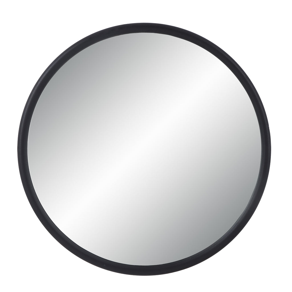 Renwil Namur 36" Tall Round Mirror - Matte Black