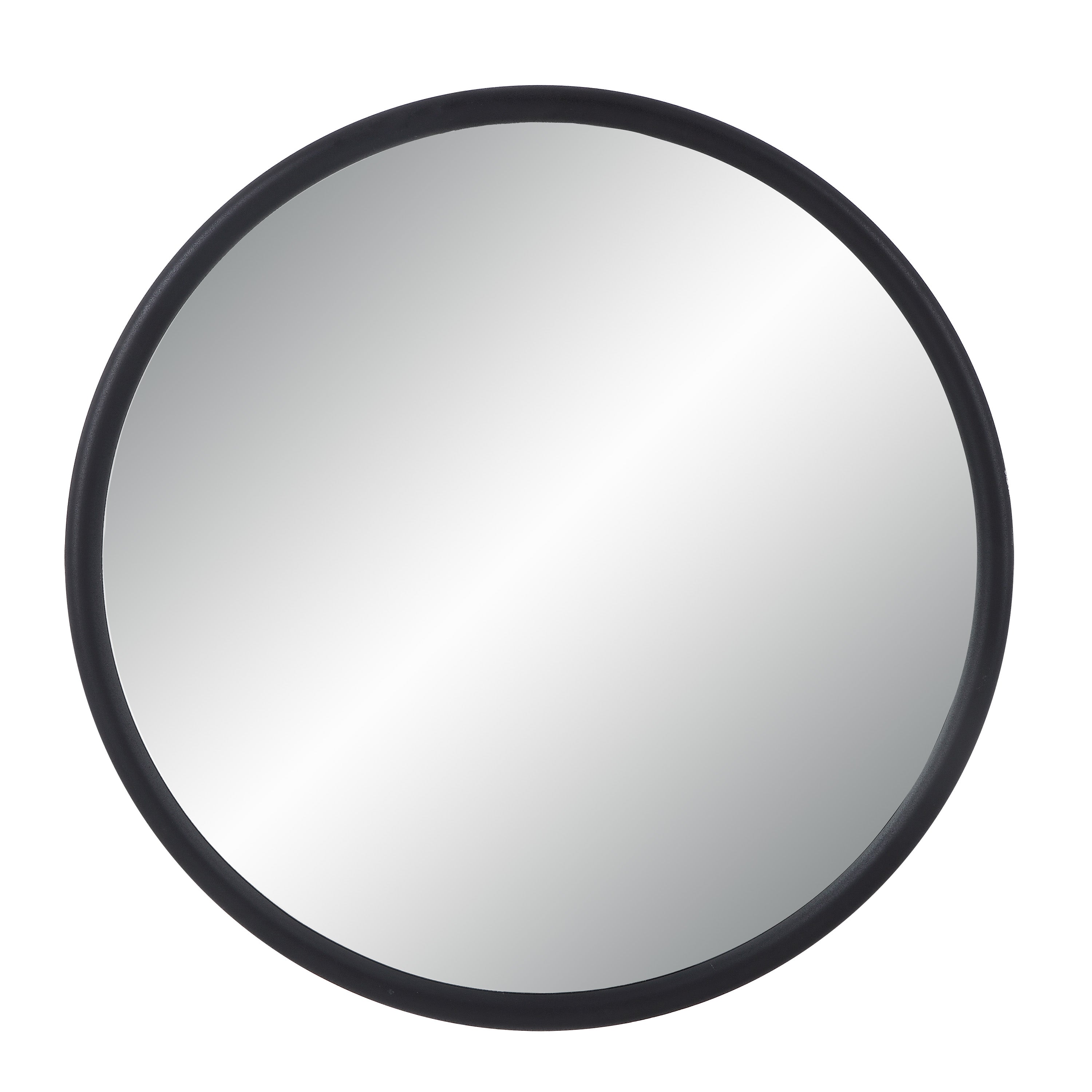 Renwil Namur 36" Tall Round Mirror - Matte Black