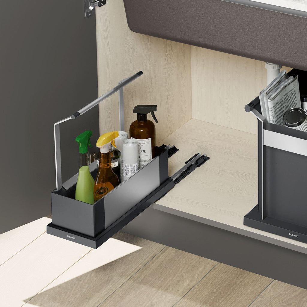 Blanco Under Kitchen Sink Cabinet Storage Caddy  -  Single