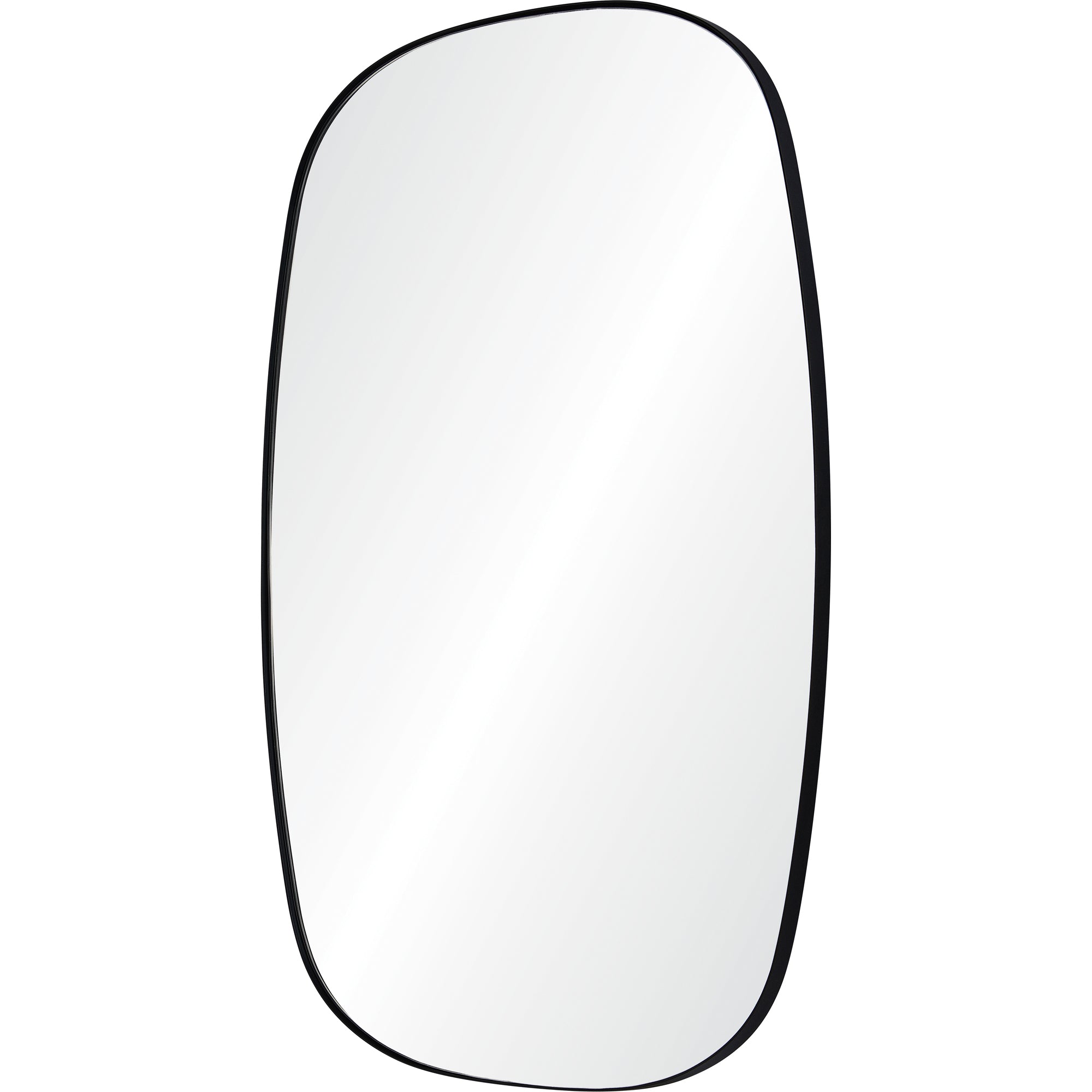 Renwil Bergen 36" Tall Rectangle Wall Mirror - Black