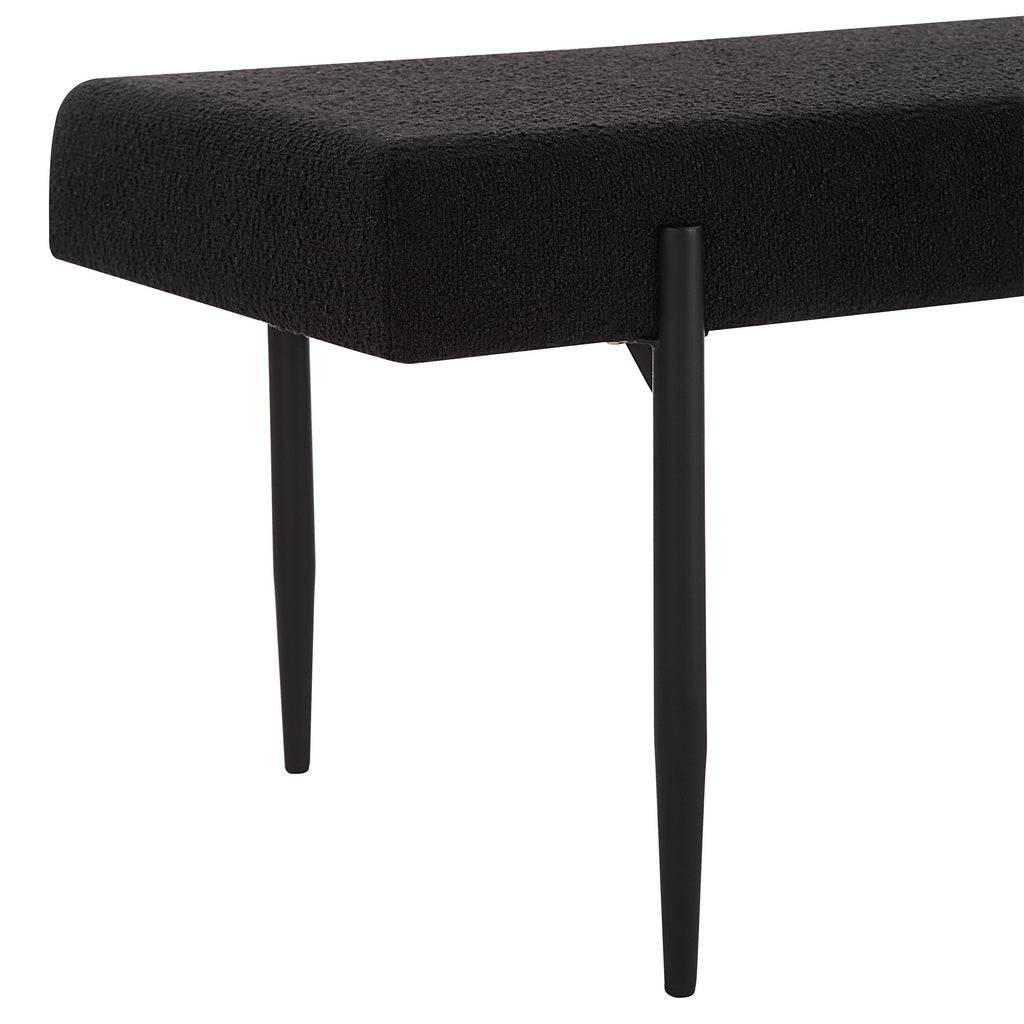Renwil Lowe Indoor Boucle Bench - Black