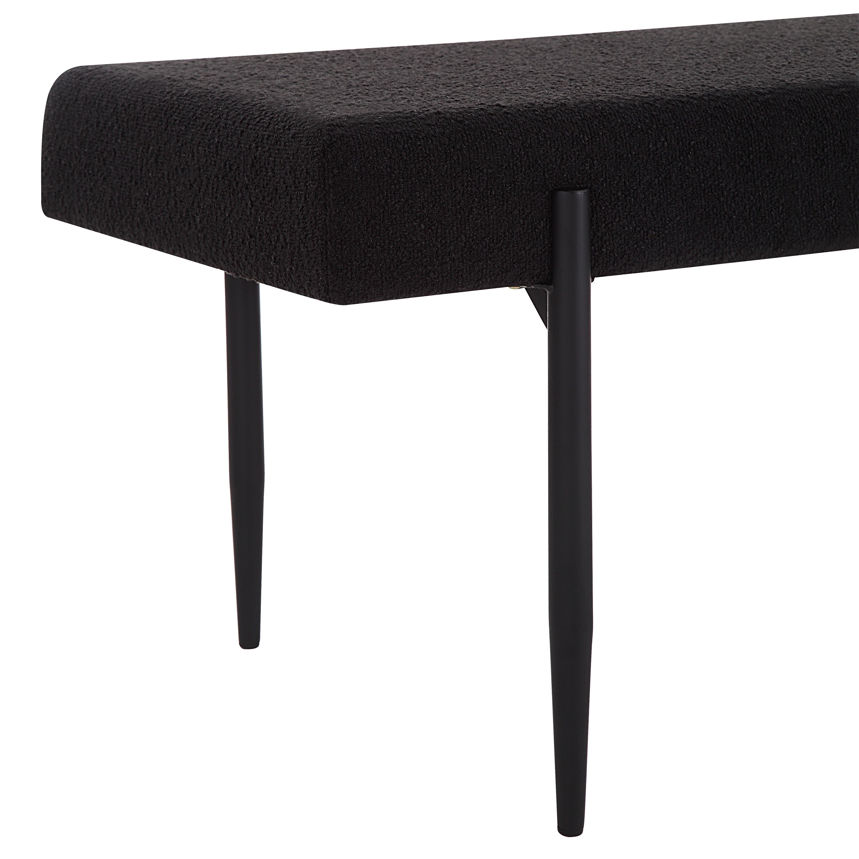 Renwil Lowe Indoor Boucle Bench - Black