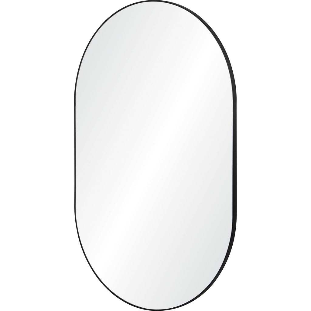 Renwil Webster 40" Tall Oval Wall Mirror - Black