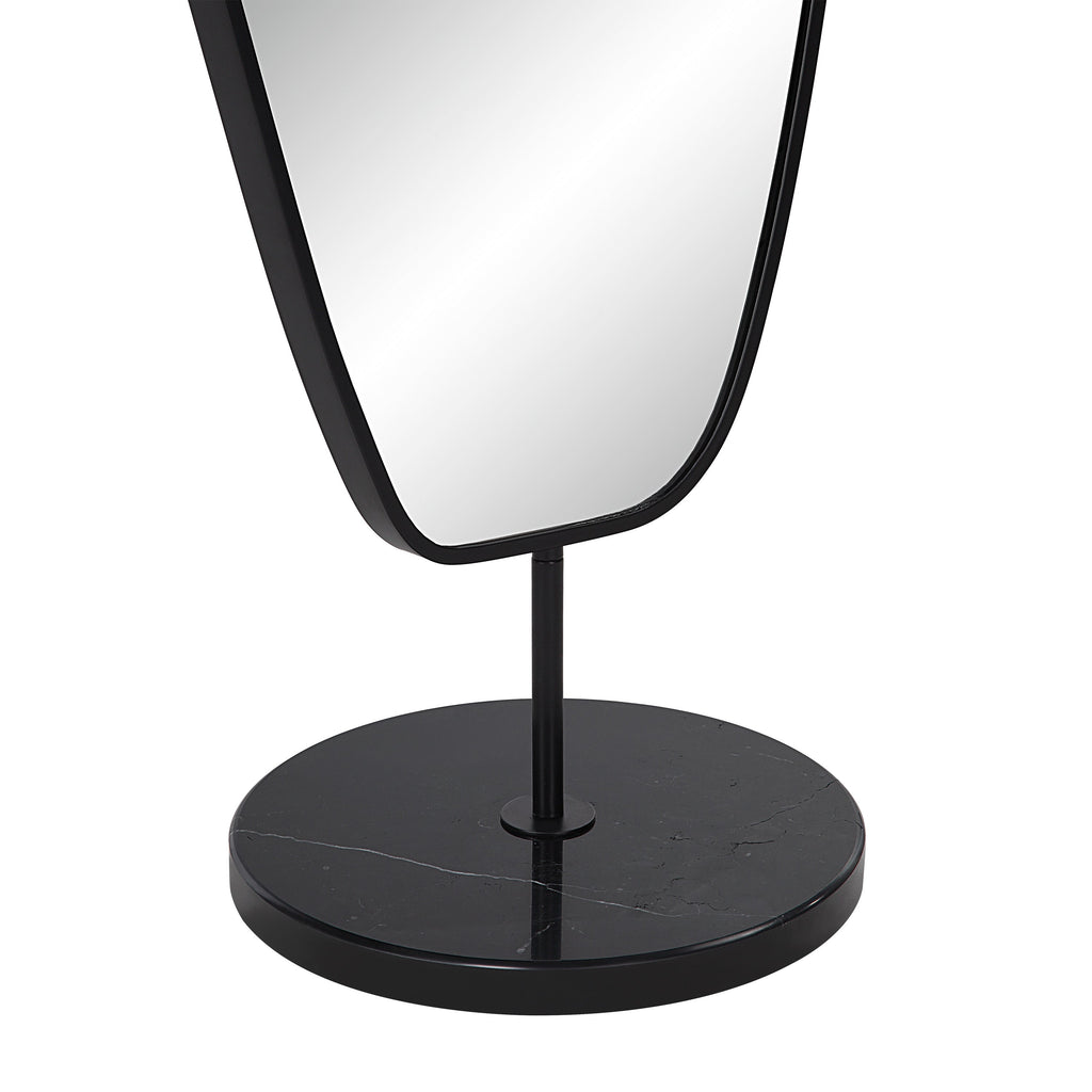 Renwil Arlon 70" Tall Irregular Mirror - Matte Black