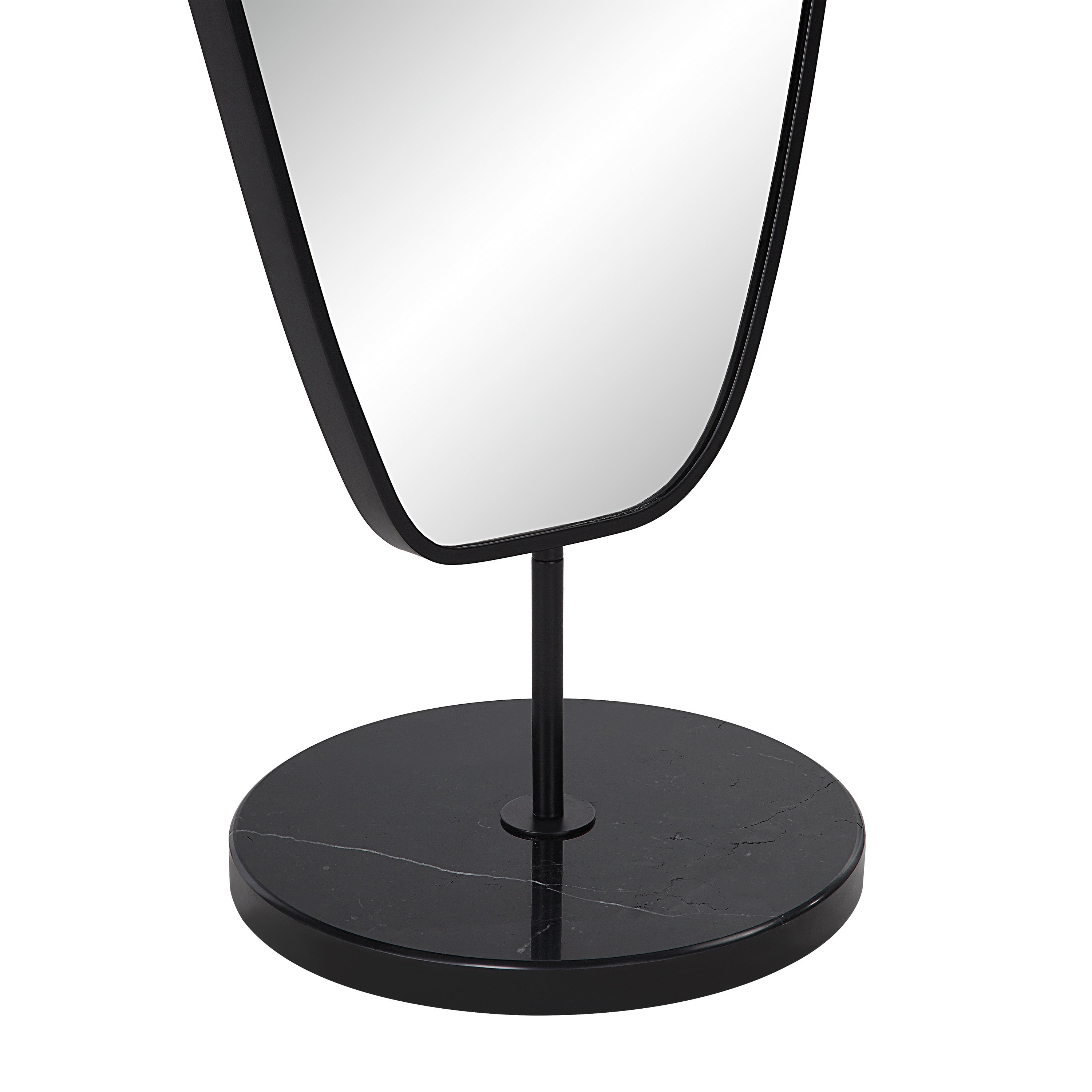 Renwil Arlon 70" Tall Irregular Mirror - Matte Black