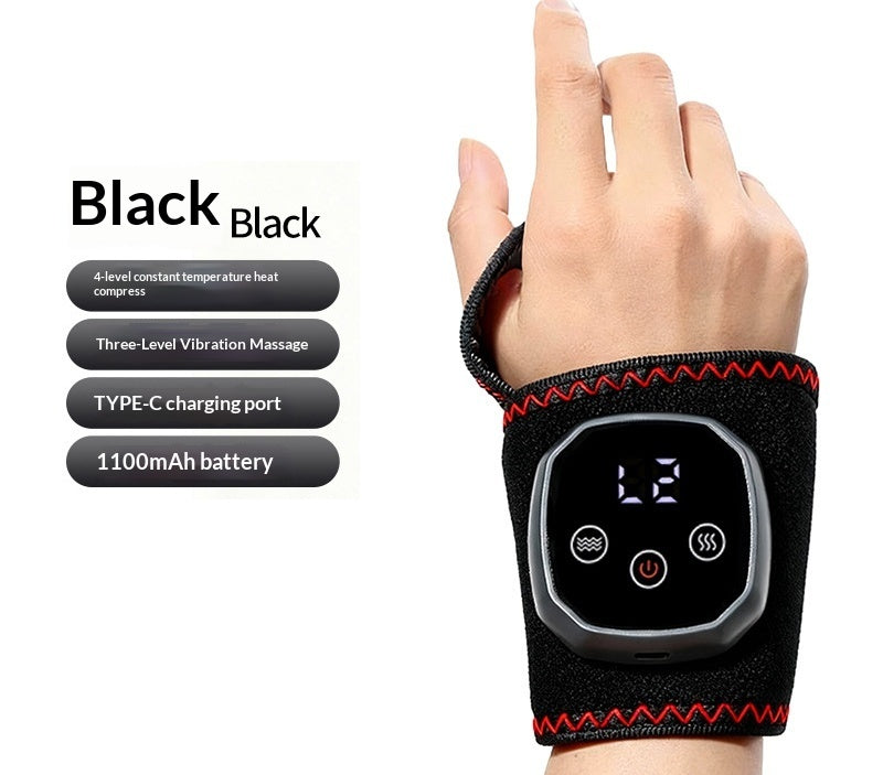 🦶 Electric Ankle Brace – Adjustable Hot Compress & Vibration Massage Support