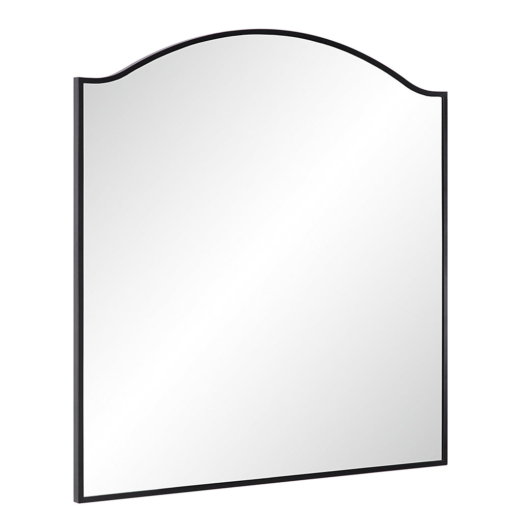 Renwil Bandon 40" Tall Arch Wall Mirror - Black