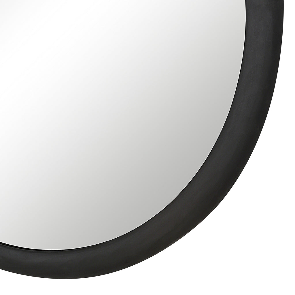 Renwil Olica 40" H x 40" W Wall Mirror - Black