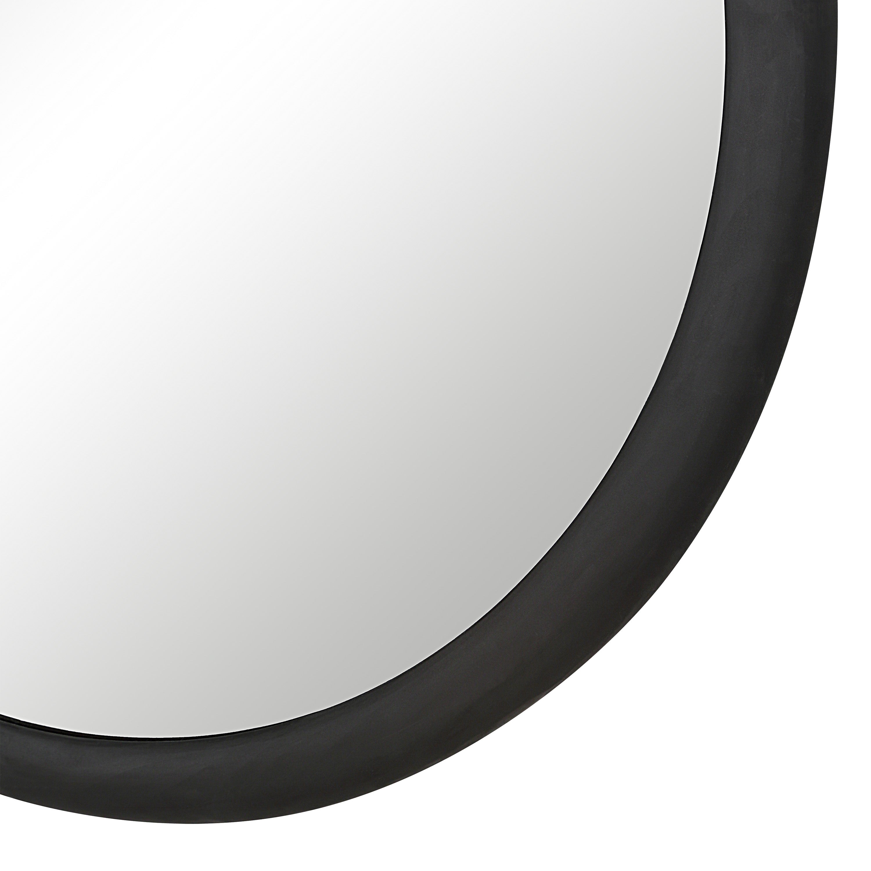 Renwil Olica 40" H x 40" W Wall Mirror - Black