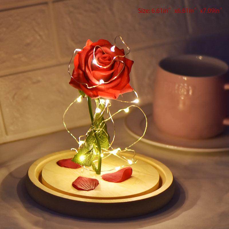Glass Cover Rose LED Super Light