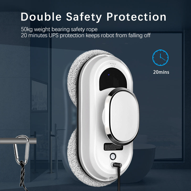 Smart Window Cleaning Robot – 5600 Pa Strong Suction & Remote Control