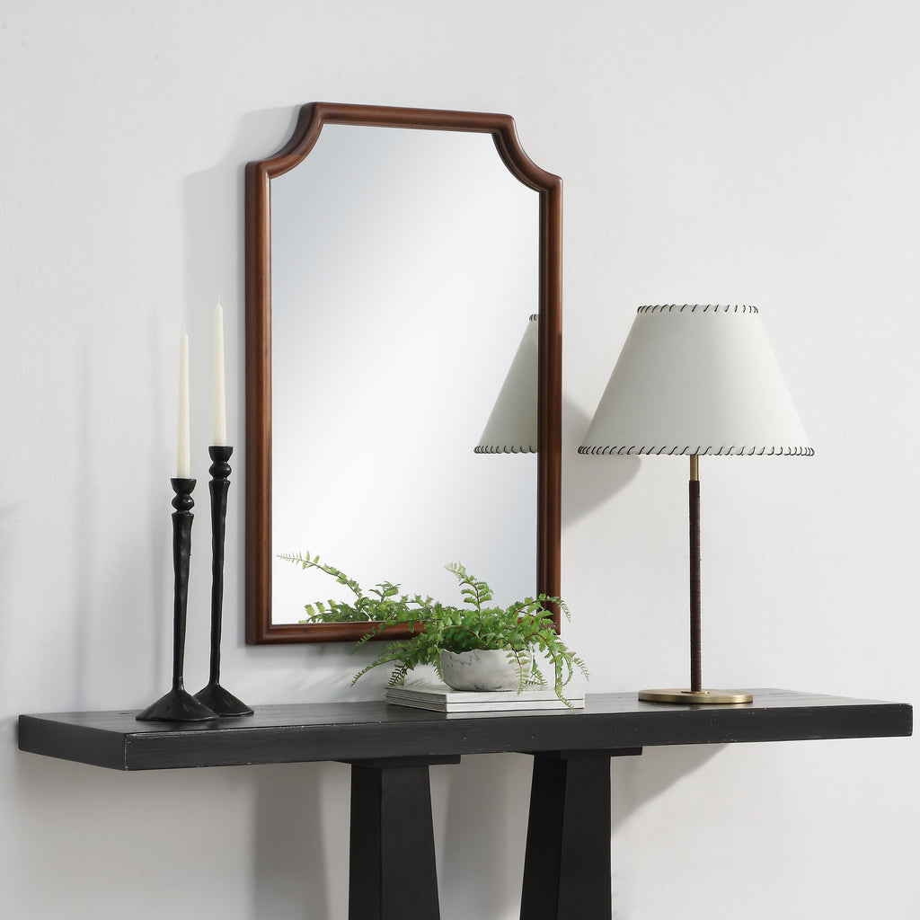 Renwil Sintra 36" H x 24" W Wall Mirror - Brown