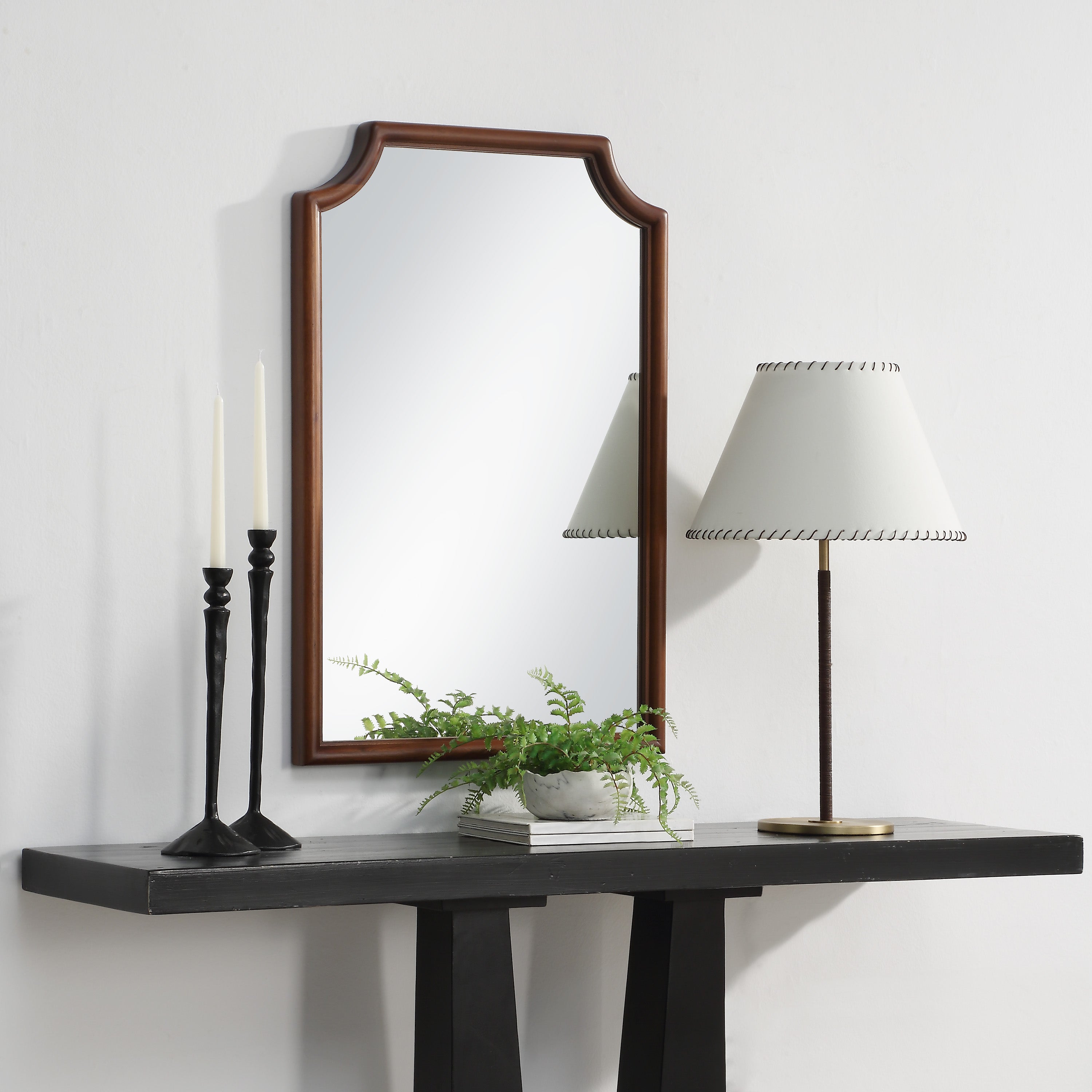 Renwil Sintra 36" H x 24" W Wall Mirror - Brown