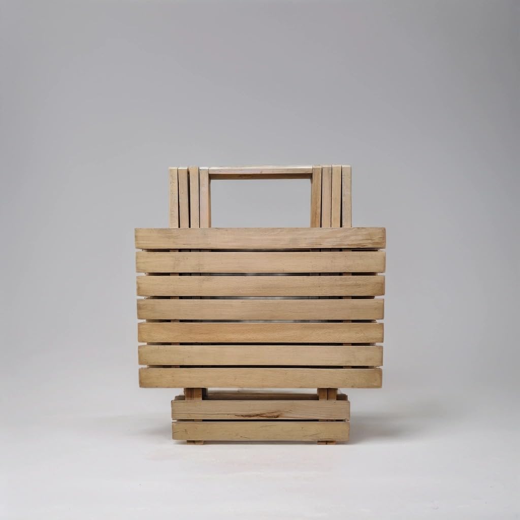 Rectangular Beech Wood Folding Table – Indoor/Outdoor Dining Table, Space-Saving Design