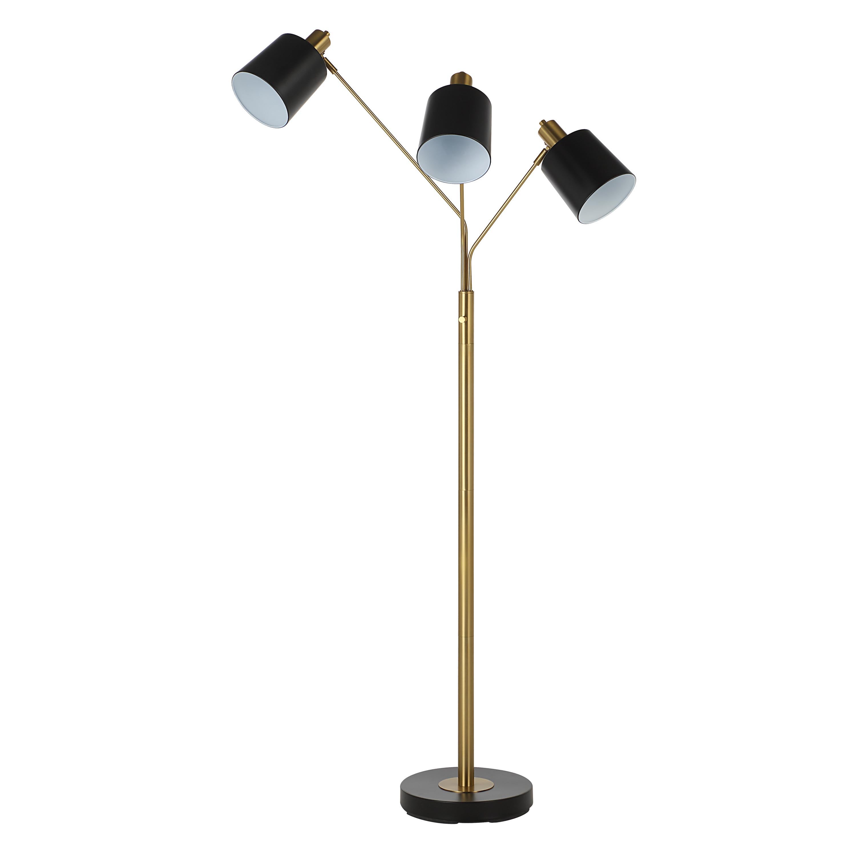 Everren Meander 71" Height Floor Lamp - Brass