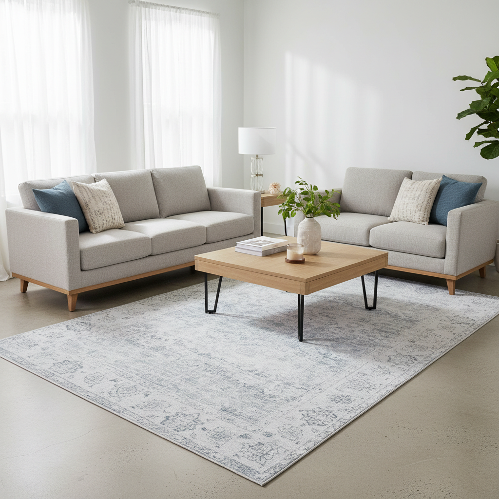 Renwil Chloe 10' x 13'1" Ft Handwoven Indoor Rug - Blue / Grey