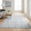 Renwil Chloe 7'6" x 10'2" Ft Handwoven Indoor Rug - Blue / Grey