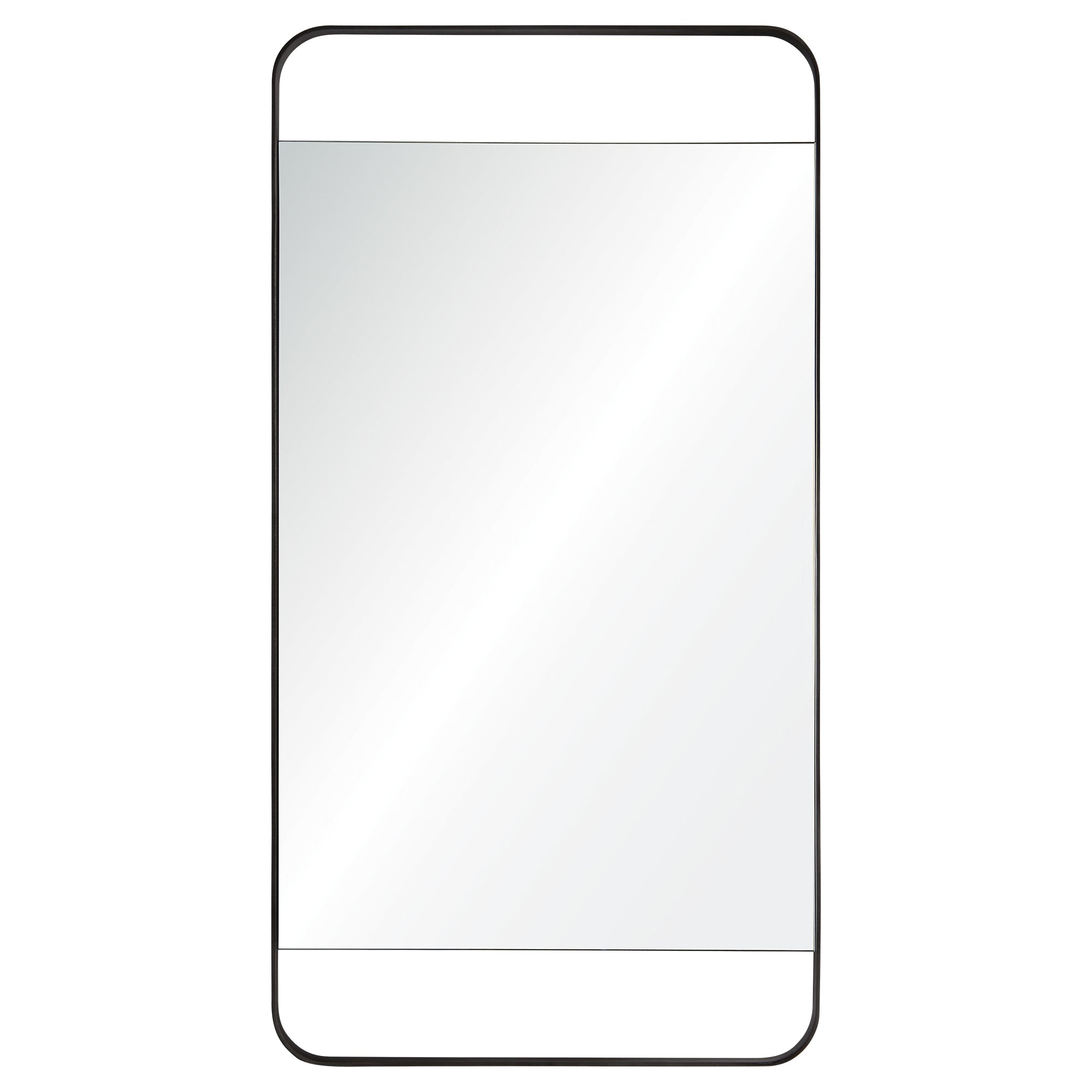 Renwil Tiffey 38.2" Tall Rectangle Wall Mirror - Grey