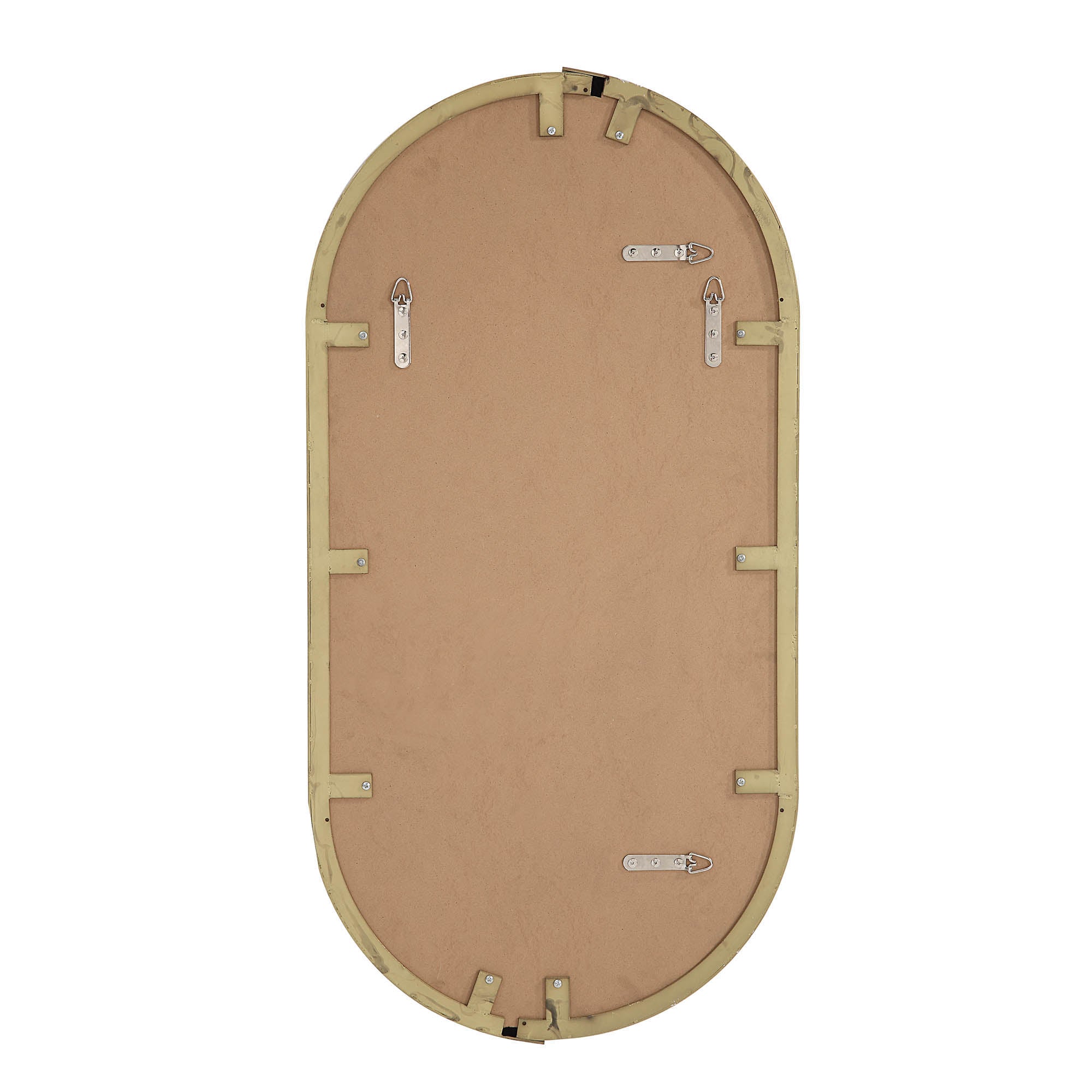 Renwil Aleah 40" Tall Oval Wall Mirror - Yellow