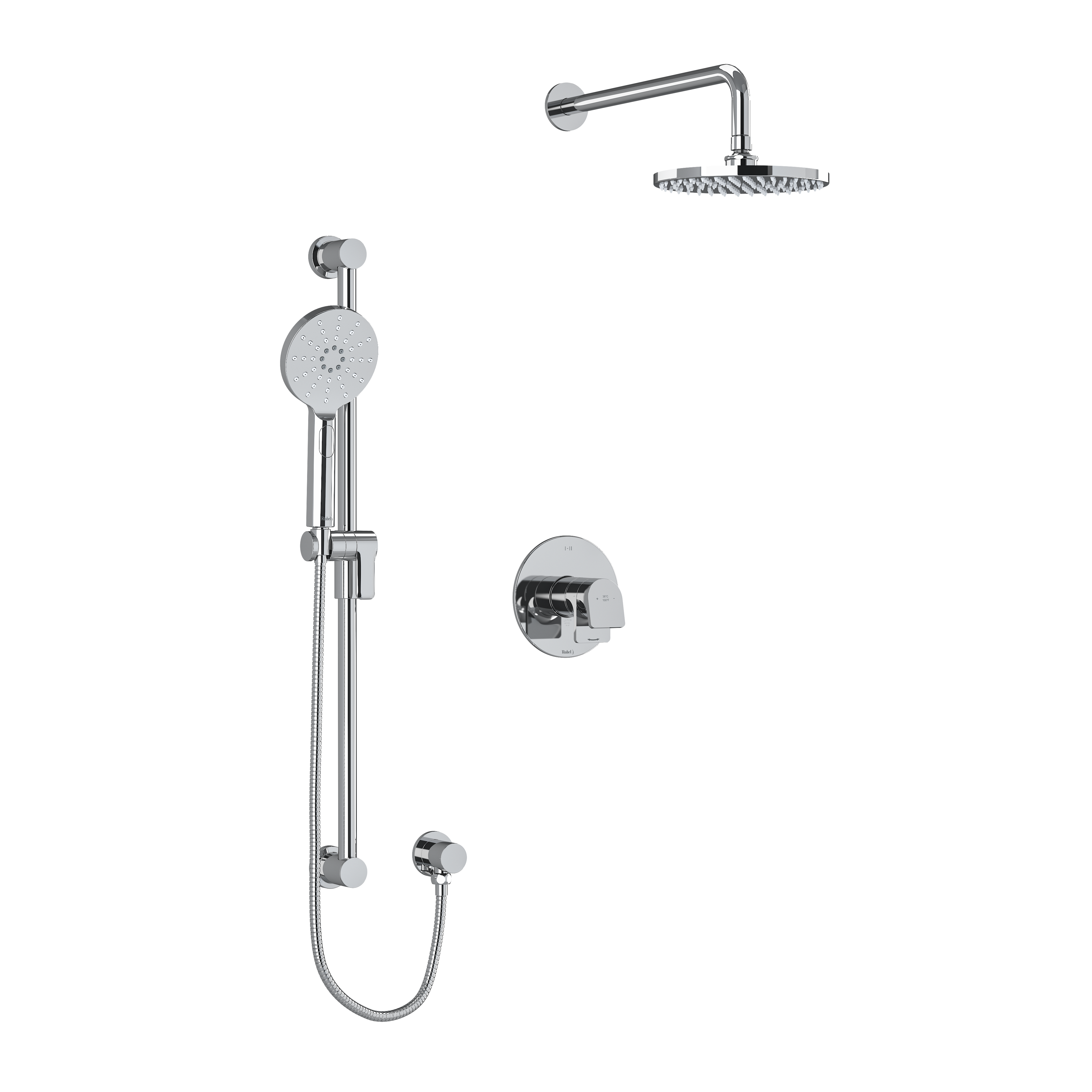 Riobel Ode 2-Way System with Hand Shower and Shower Head