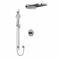 Riobel Momenti 3-Way System with Hand Shower Rail and Rain and Cascade Shower Head