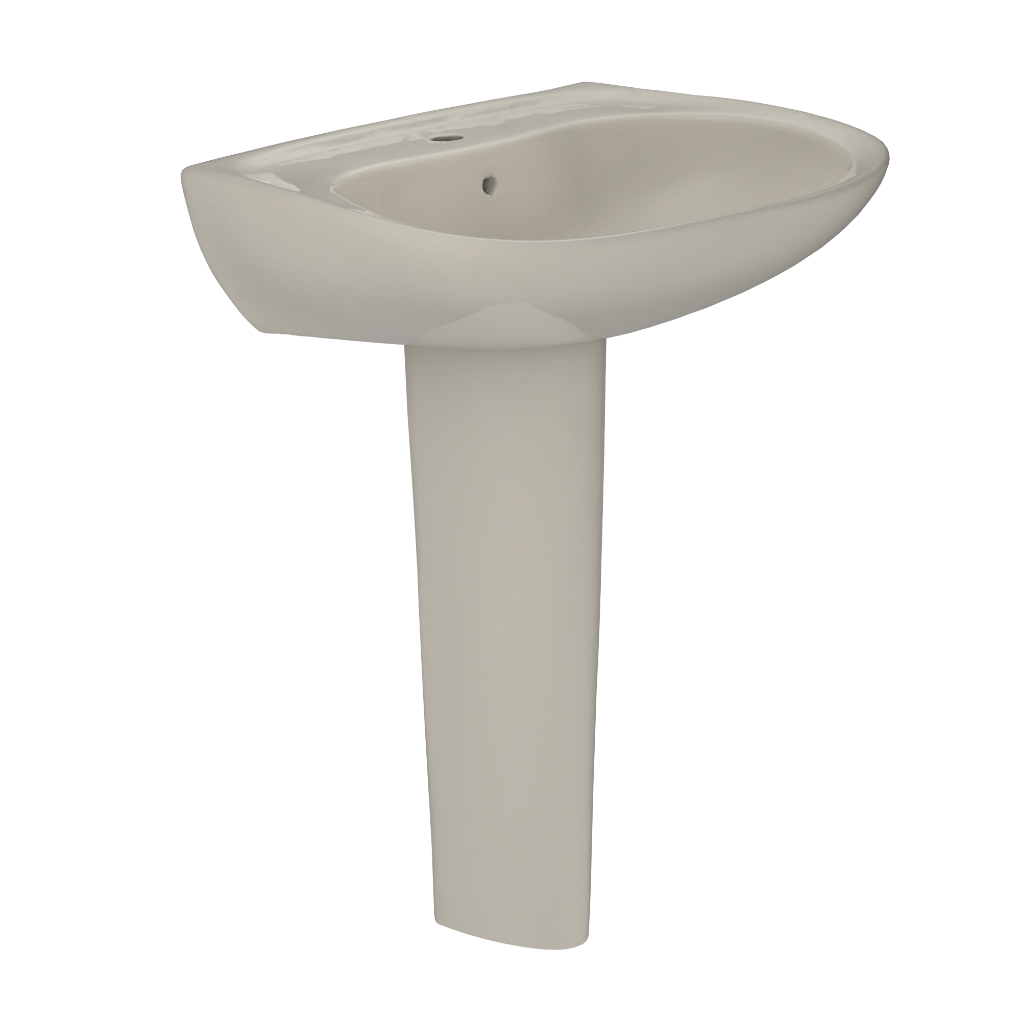 TOTO Prominence Oval Basin Pedestal Bathroom Sink For Single Hole Faucets