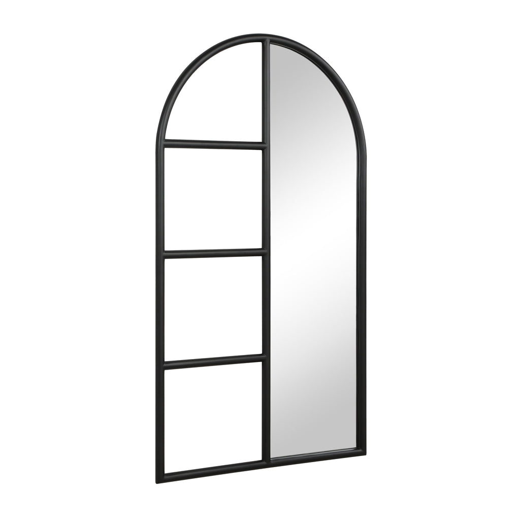 Renwil Trellis 69.75" H x 38" W Wall Mirror - Black