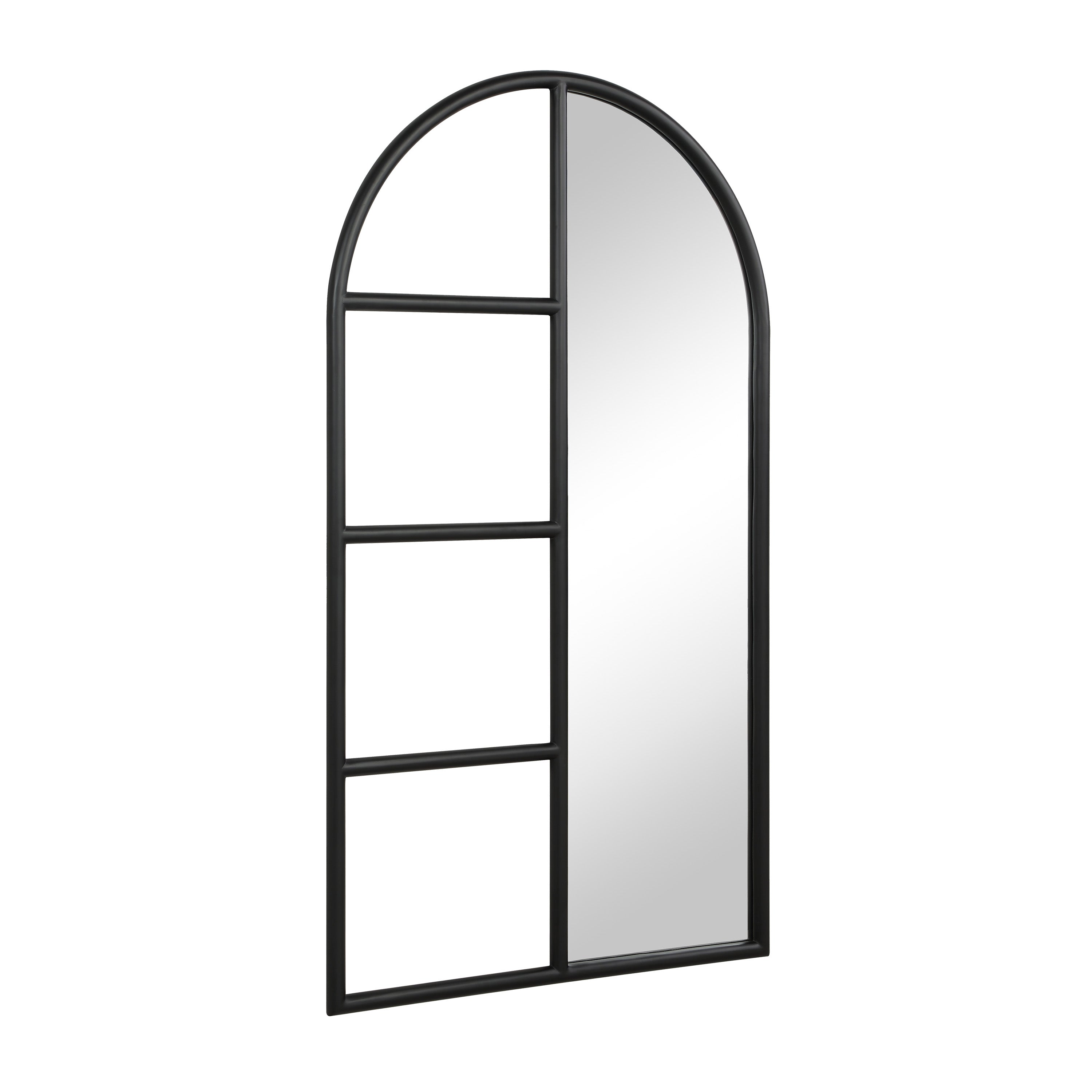 Renwil Trellis 69.75" H x 38" W Wall Mirror - Black