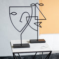Renwil Posie Indoor Iron Statue - Matte Black