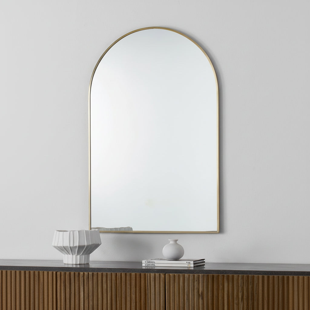 Renwil Durness 36" Tall Arch Wall Mirror - Yellow