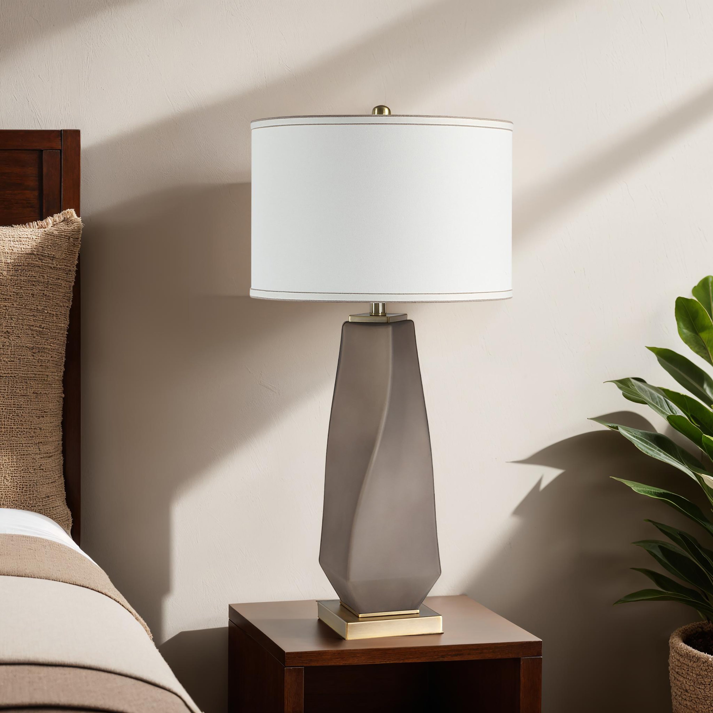 Everren Mallorca 32" Height Table Lamp - Smoke Gray